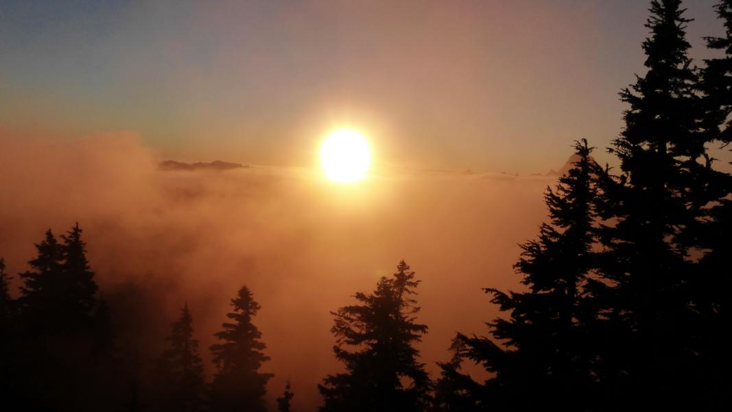 Sonnenuntergang in Washington